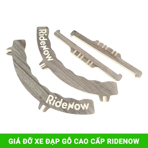 Chân chống xe đạp trong nhà RIDENOW bằng gỗ cao cấp