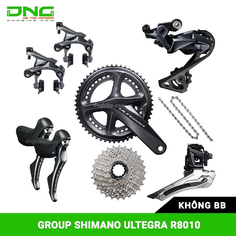 Bộ group SHIMANO ULTEGRA R8010 không BB 52-36T 170mm 11-32T SS