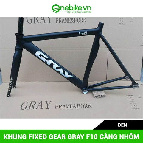 Khung sườn xe đạp Fixed Gear GRAY F10 càng nhôm