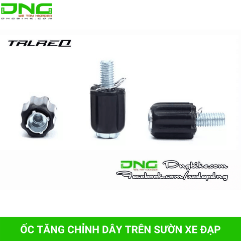 Ốc tăng chỉnh dây trên sườn xe đạp