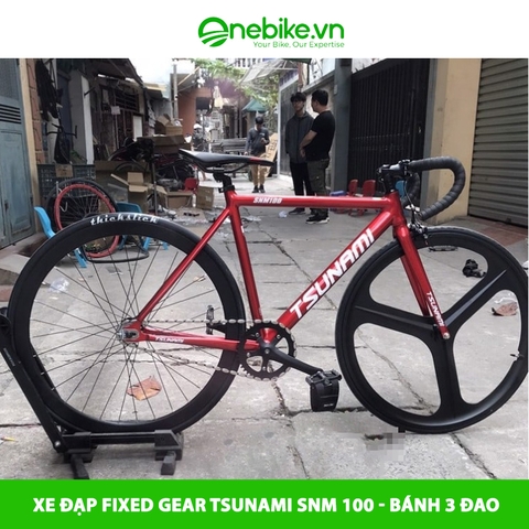 Xe đạp Fixed Gear TSUNAMI SNM 100 - Bánh 3 đao