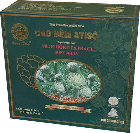 Hộp Cao atiso mềm 1000 g chất lượng cao của Vĩnh Tiến Đà Lạt.