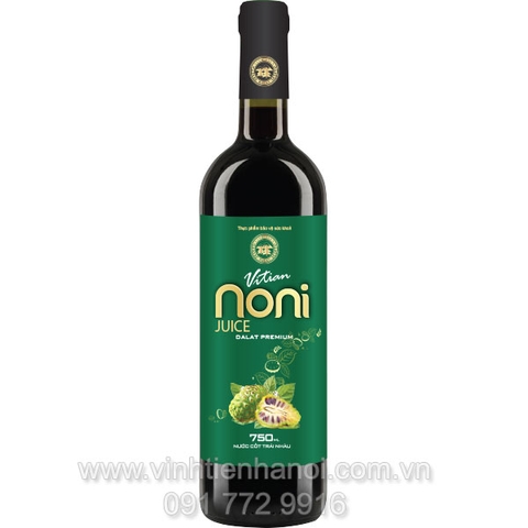 Nước cốt trái nhàu Vĩnh Tiến, Noni juice Việt chai 750 ml