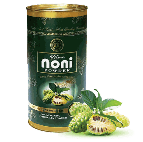 Hộp Tinh Chất Bột Quả (trái) Nhàu Vĩnh Tiến, Vitian Noni Pure Essense Powder,  lon 500g