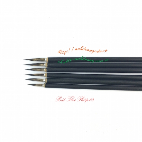 Bút Lông thư pháp 03 - Cán đen