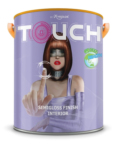 SƠN NƯỚC NỘI THẤT BÓNG SEMI - MYKOLOR TOUCH SEMIGLOSS FINISH FOR INTERIOR 4,375L