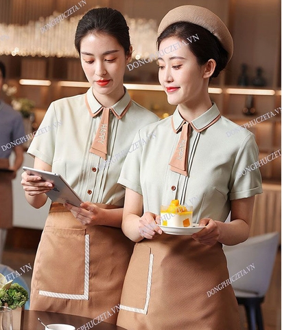 Đồng phục nhà hàng tiệm bánh, quán coffee sang trọng, lịch lãm nhà hàng châu âu