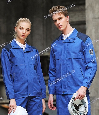 quần áo bảo hộ cho nhân viên trạm xăng dầu hóa chất dài tay phù hợp cho nam nữ