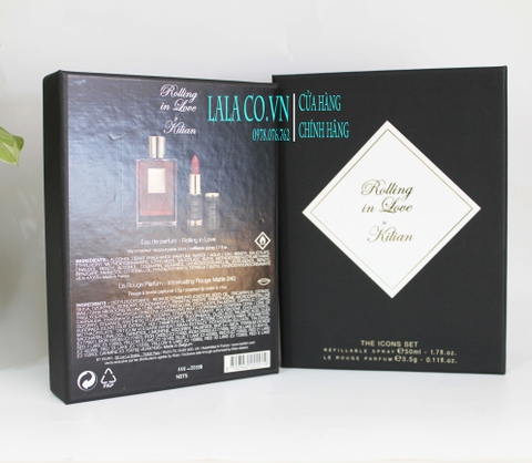 Giftset Nước Hoa Kilian Rolling In Love EDP ( 50ML + Son Kilian 240 ) - Vị ᴛìɴʜ ʏêᴜ ᴛʜăɴɢ ʜᴏᴀ