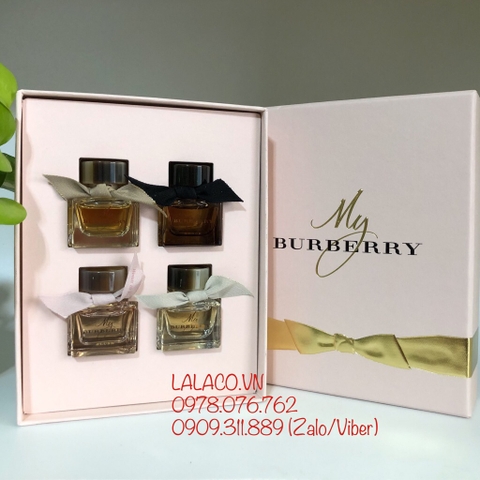 Gift set Nữ My Burberry Perfume Miniature Collection 4 piece