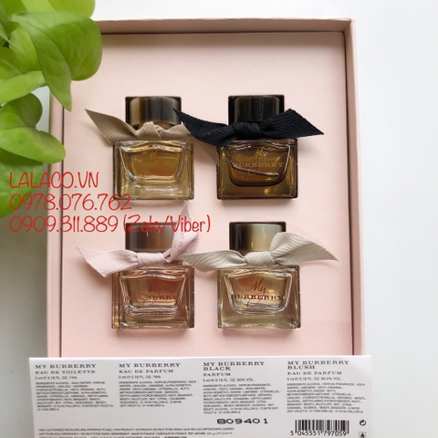 Gift set Nữ My Burberry Perfume Miniature Collection 4 piece