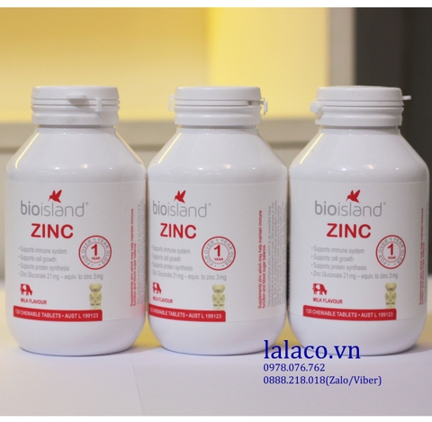 Kẽm Bio Island Zinc Úc 120 viên Úc