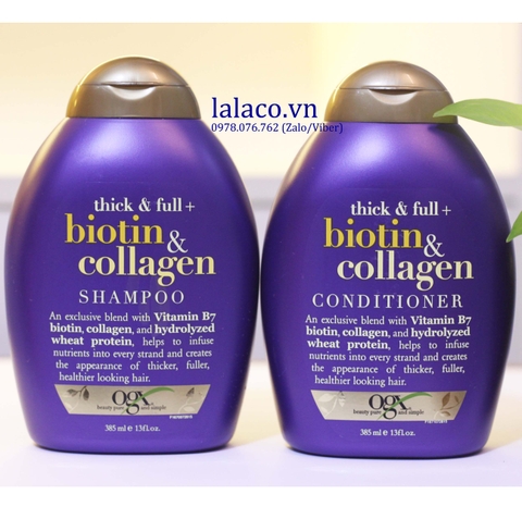 Dầu gội Biotin & Collagen OGX 385ml