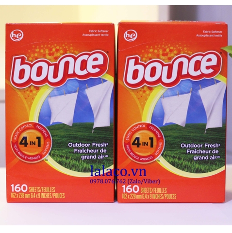 Hộp Giấy Thơm Bounce 4 In 1 Outdoor Fresh (160 tờ)