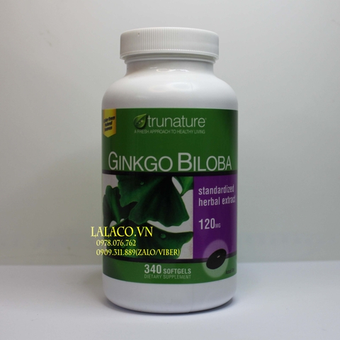 Trunature Ginkgo Biloba 120mg 340 viên