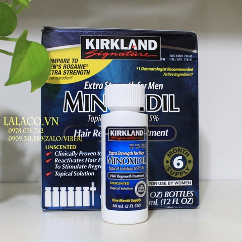 Lọ Dung Dịch Minoxidil 5% Kirkland Của Mỹ 60ml
