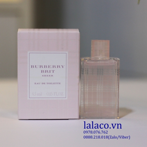 [Mini] Nước Hoa Nữ Burberry Brit Sheer 4.5ml