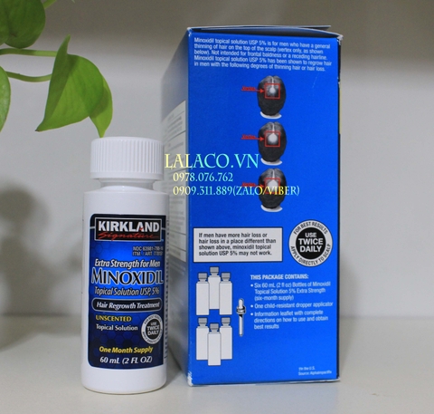 Lọ Dung Dịch Minoxidil 5% Kirkland Của Mỹ 60ml