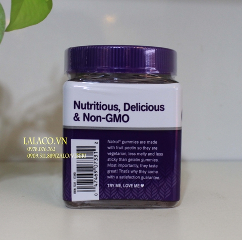 Kẹo dẻo ngủ ngon Natrol Gummies Melatonin 10mg 90 viên