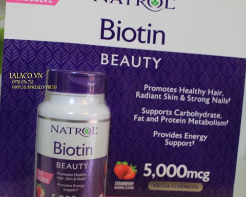 Viên uống mọc tóc Biotin 5000mcg Fast Dissolve 250 viên