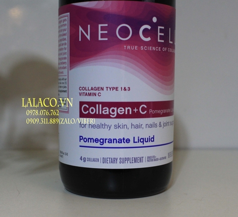 Collagen lựu Neocell Collagen+C Pomegranate Liquid Chai 473ml