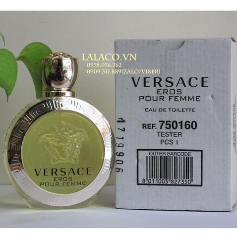 Tester Versace Eros Pour Femme EDT 100ml