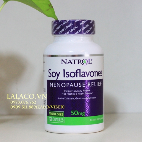 Mầm Đậu Nành Bổ Sung Nội Tiết Tố Nữ Natrol Soy Isoflavones 120 viên