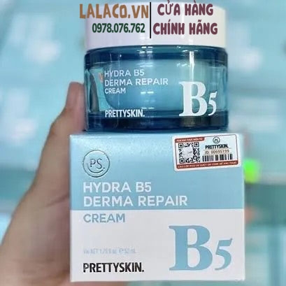 Kem dưỡng phục hồi và làm trắng da Prettyskin Hydra B5 Derma Repair Cream 52ml