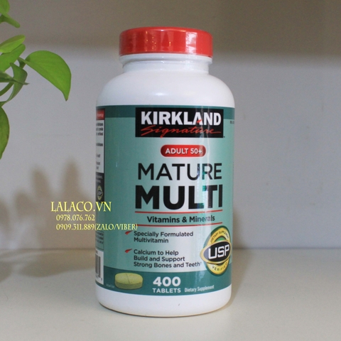 Vitamin Tổng Hợp Cho Người Trên 50 tuổi Kirkland Signature Multi Mature 400 viên