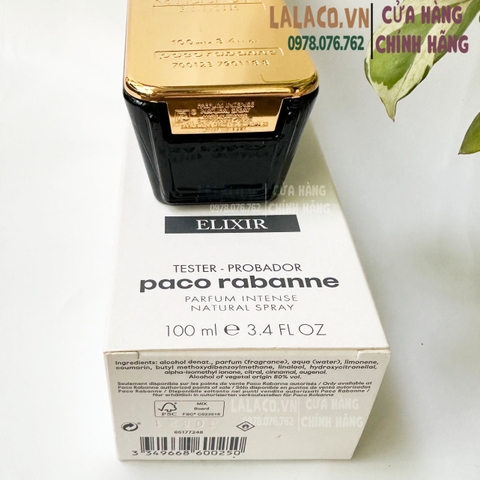 [TESTER] Nước Hoa Nam PACO RABANNE 1 MILLION ELIXIR PARFUM INTENSE 100ML