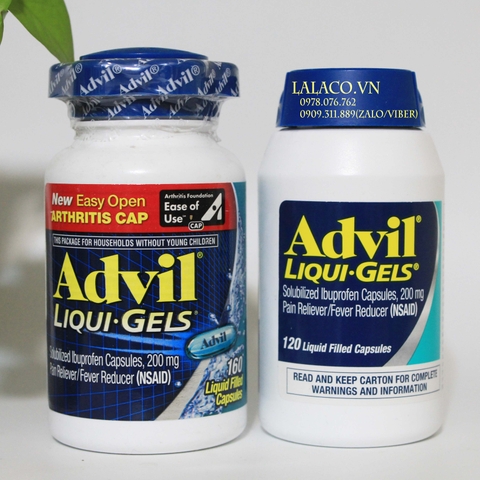 Viên Uống Giảm Đau Hạ Sốt Advil Liqui Gels