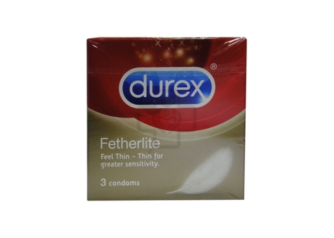 Condom Durex Fetherlitle (Hộp 3 chiếc)