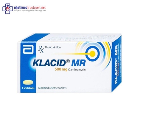 Klacid MR 500mg (5 viên x 1 vỉ)