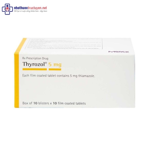 Thyrozol 5mg (10 viên x 10 vỉ)