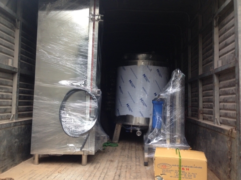 Chuyển giao bộ nồi nấu rượu 50kg