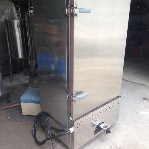Tủ nấu cơm 12 khay (50kg/mẻ) vừa bằng điện vừa ga