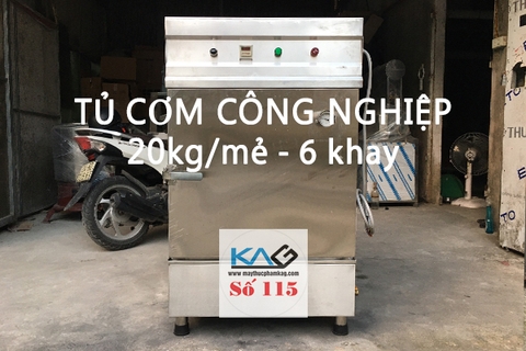 Tủ nấu cơm 6 khay (20-25 kg/mẻ)