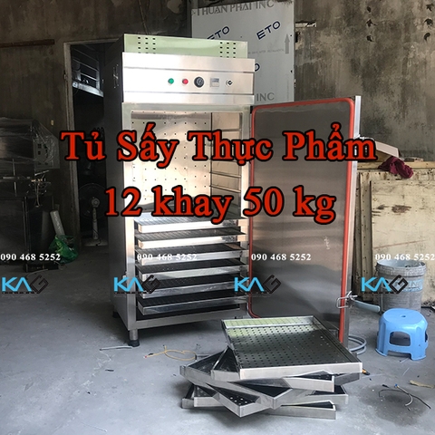 Máy Sấy Thực Phẩm Đa Năng, Tủ Sấy 12 Khay