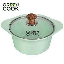 Nồi men đá xanh ngọc Greencook GCS05-24cm