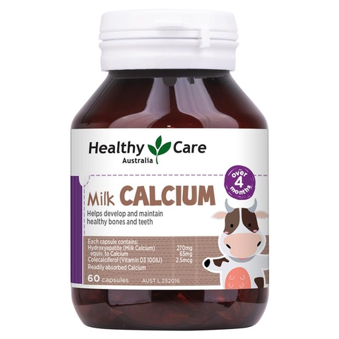 Viên uống canxi milk Kids Healthy Care 60v -Úc