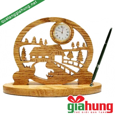 Đồng hồ gỗ 012