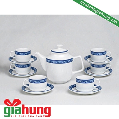 BỘ ẤM TRÀ GỐM SỨ MINH LONG JASMINE CHIM LẠC 0.7 L - 028