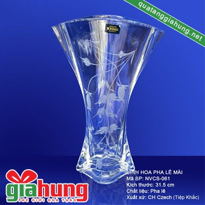 Bình hoa pha lê Tiệp 018