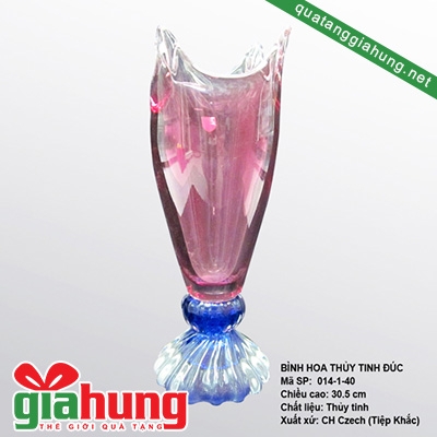 Bình hoa thủy tinh đúc 002