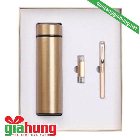 BỘ QUÀ TẶNG BÌNH GIỮ NHIỆT + USB + BÚT KÝ