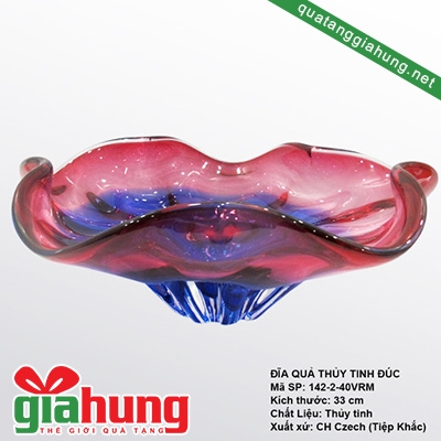 Đĩa pha lê đựng hoa quả 003