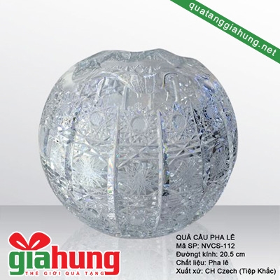 Bình hoa quả cầu pha lê 004