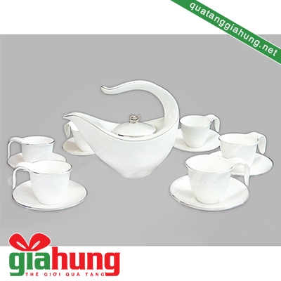 BỘ ẤM TRÀ GỐM SỨ MINH LONG JASMINE TRẮNG 0.35 LÍT - 062