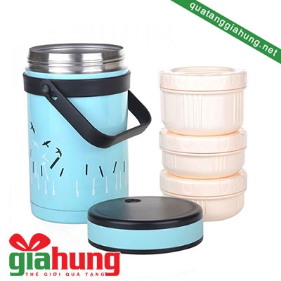 Bình đựng thức ăn Elmich 1500ml (màu xanh da trời ) 005