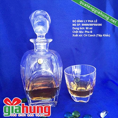 Bộ bình cốc pha lê 005